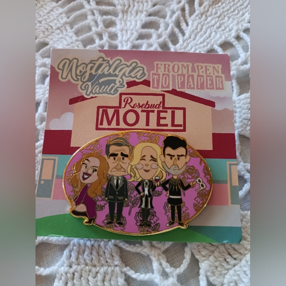 Schitt's Creek Collectible Hard Enamel Gold Plated Pin Heavy New
